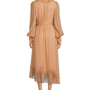 Zimmerman Silk Blend Dot Midi Wrap Dress